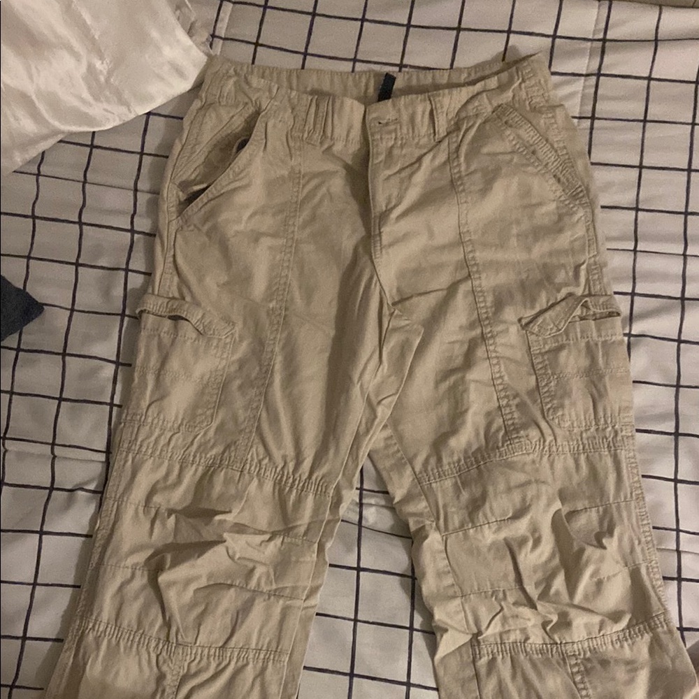 Men's Beige Cargo Pants